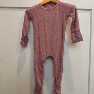 Little Sleepies pink crescent zippy One Piece